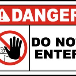 Danger Voltage Indication Labels