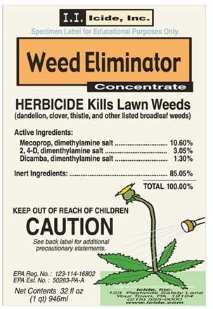 Agricultural Pesticide Labels