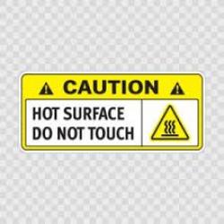 Hot Surface Warning Labels
