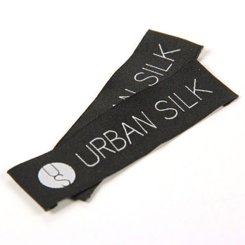 Damask woven labels