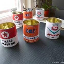 Metal Oil Labels