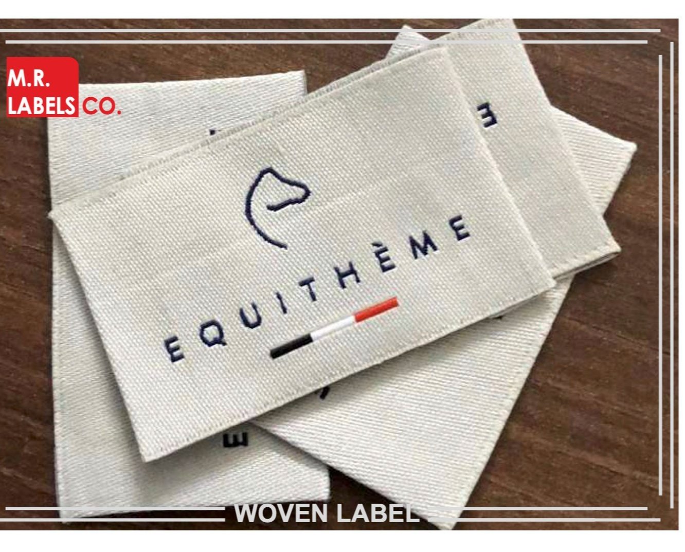 Polyester woven labels