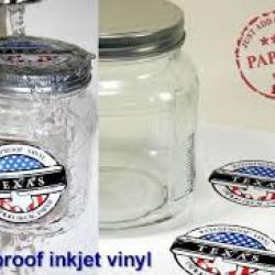Waterproof vinyl Labels