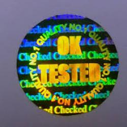 Ok Tested Hologram Labels